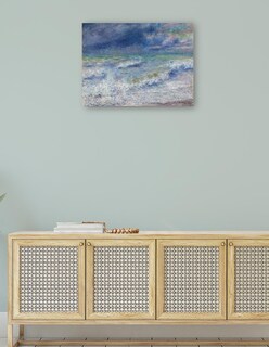 Foto 4 | Cuadro Decorativo - Paisaje Marino (1879)- Pierre-auguste Renoir - Religión - 46x61 - Impresión En Lienzo - Fine Art