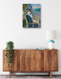 Foto 2 | Cuadro Decorativo - A La Orilla Del Mar (1883)- Pierre-auguste Renoir - Fotografía - 46x61 - Impresión En Lienzo