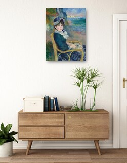 Foto 3 | Cuadro Decorativo - A La Orilla Del Mar (1883)- Pierre-auguste Renoir - Fotografía - 46x61 - Impresión En Lienzo
