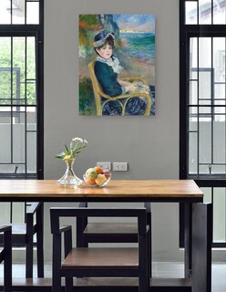 Foto 4 | Cuadro Decorativo - A La Orilla Del Mar (1883)- Pierre-auguste Renoir - Fotografía - 46x61 - Impresión En Lienzo