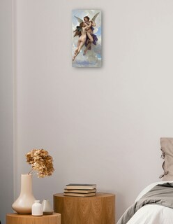 Foto 2 | Cuadro Decorativo - Amor Y Psique (1899)- William Bouguereau - Religión - 64x122 - Impresión En Lienzo - Fine Art Tj