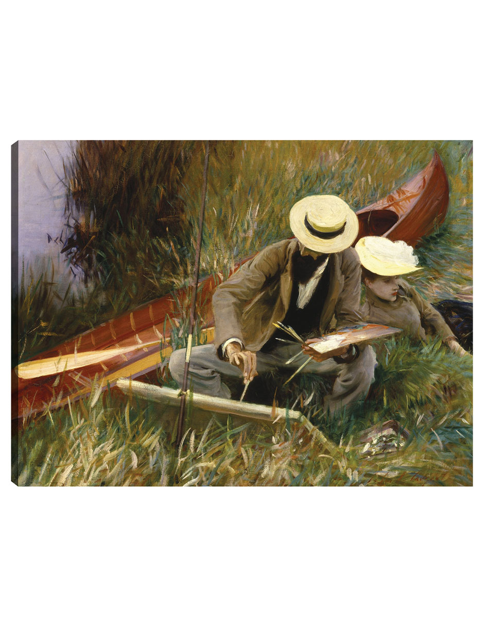 Cuadro Decorativo - Un Estudio Al Aire Libre- John Singer Sargent - Fotografía - 28x36 - Impresión En Lienzo - Fine