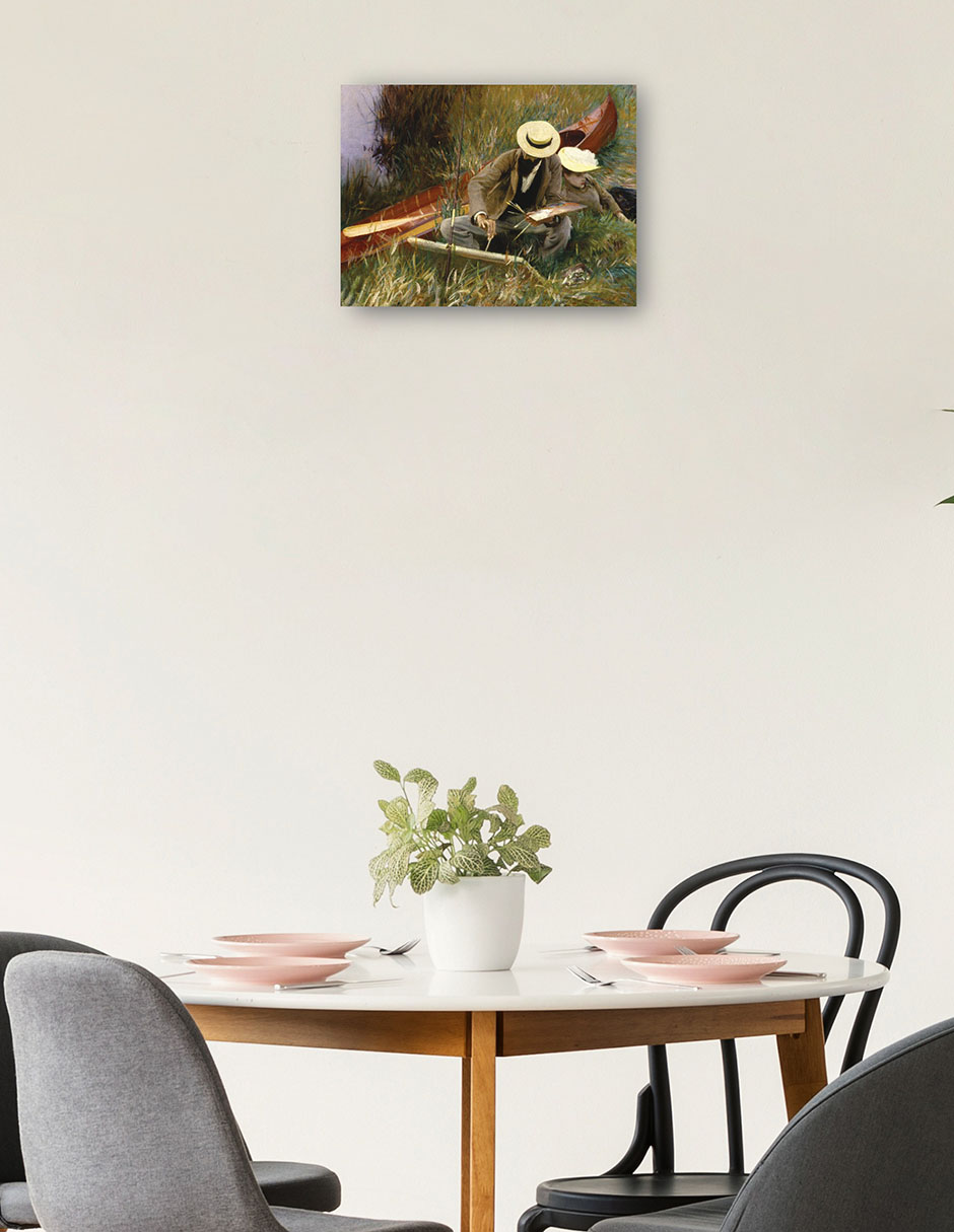 Foto 2 | Cuadro Decorativo - Un Estudio Al Aire Libre- John Singer Sargent - Fotografía - 28x36 - Impresión En Lienzo - Fine