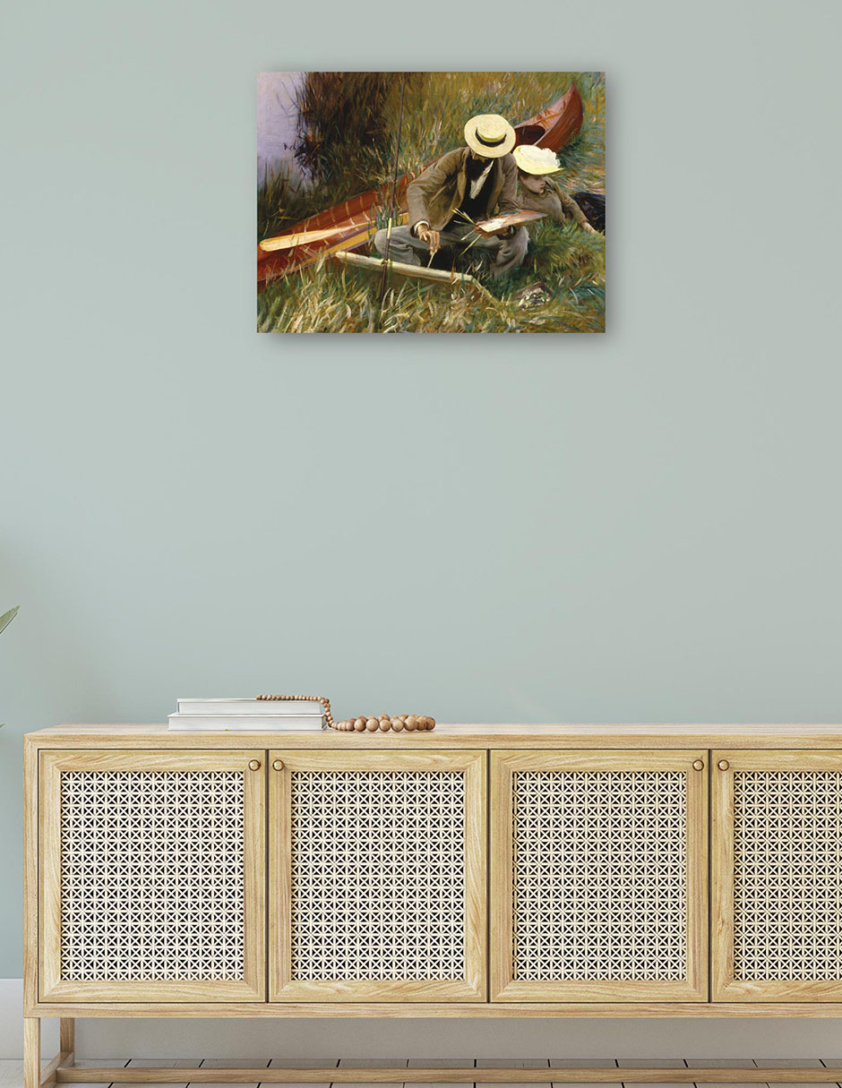 Foto 5 pulgar | Cuadro Decorativo - Un Estudio Al Aire Libre- John Singer Sargent - Fotografía - 28x36 - Impresión En Lienzo - Fine