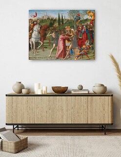 Foto 5 | Cuadro Decorativo - Cristo Cargando La Cruz- Benvenuto Di Giovanni - Religión - 69x92 - Impresión En Lienzo - Fine Ar