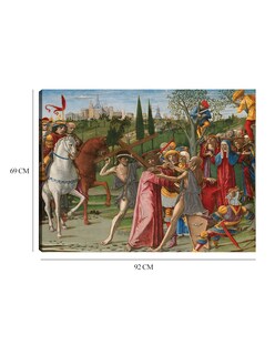 Foto 6 | Cuadro Decorativo - Cristo Cargando La Cruz- Benvenuto Di Giovanni - Religión - 69x92 - Impresión En Lienzo - Fine Ar