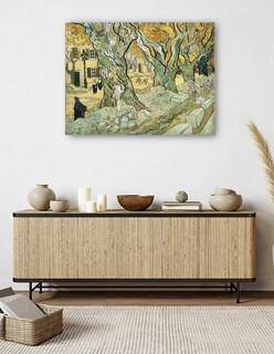 Foto 5 | Cuadro Decorativo - Los Reparadores De Carreteras- Vincent Van Gogh - Paisaje - 107x143 - Impresión En Lienzo - Fine
