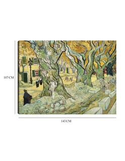 Foto 6 | Cuadro Decorativo - Los Reparadores De Carreteras- Vincent Van Gogh - Paisaje - 107x143 - Impresión En Lienzo - Fine