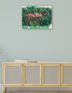 Foto 4 | Cuadro Decorativo - Un Caballo- Pierre-auguste Renoir - Religión - 46x61 - Impresión En Lienzo - Fine Art Tj