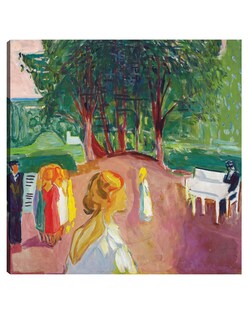 Foto 1 | Cuadro Decorativo - Coqueteando En El Parque (1942)- Edvard Munch - Fotografía - 31x31 - Impresión En Lienzo - Fine