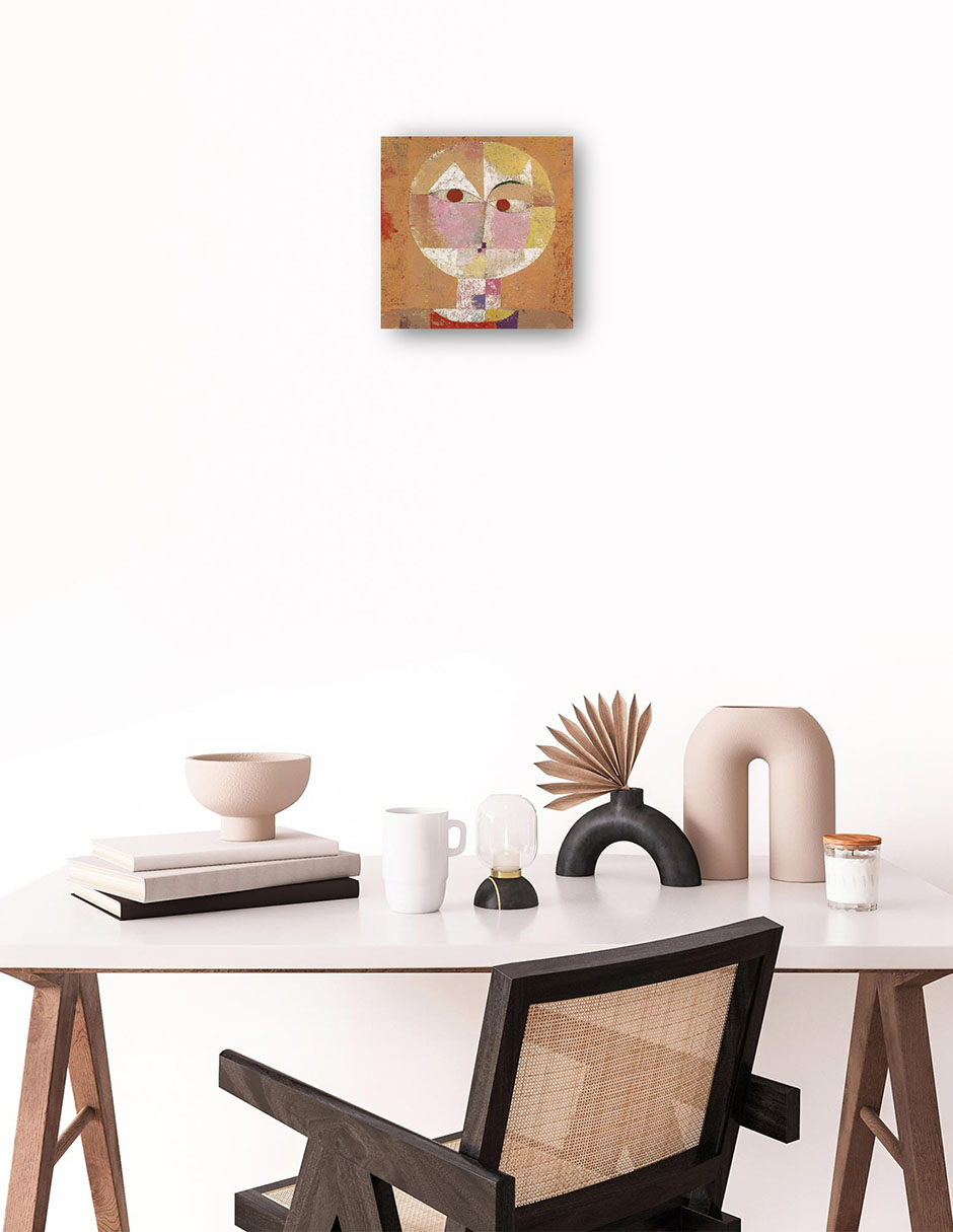 Foto 2 | Cuadro Decorativo - Senecio (pronto Envejecerá) (1922)- Paul Klee - Abstracto - 31x31 - Impresión En Lienzo - Fine Ar