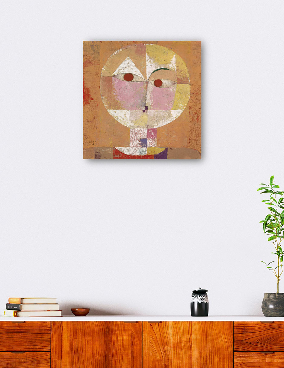 Foto 5 | Cuadro Decorativo - Senecio (pronto Envejecerá) (1922)- Paul Klee - Abstracto - 31x31 - Impresión En Lienzo - Fine Ar