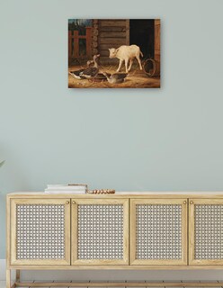 Foto 4 | Cuadro Decorativo - La Sorpresa (1880)- Ferdinand Von Wright - Religión - 69x92 - Impresión En Lienzo - Fine Art Tj
