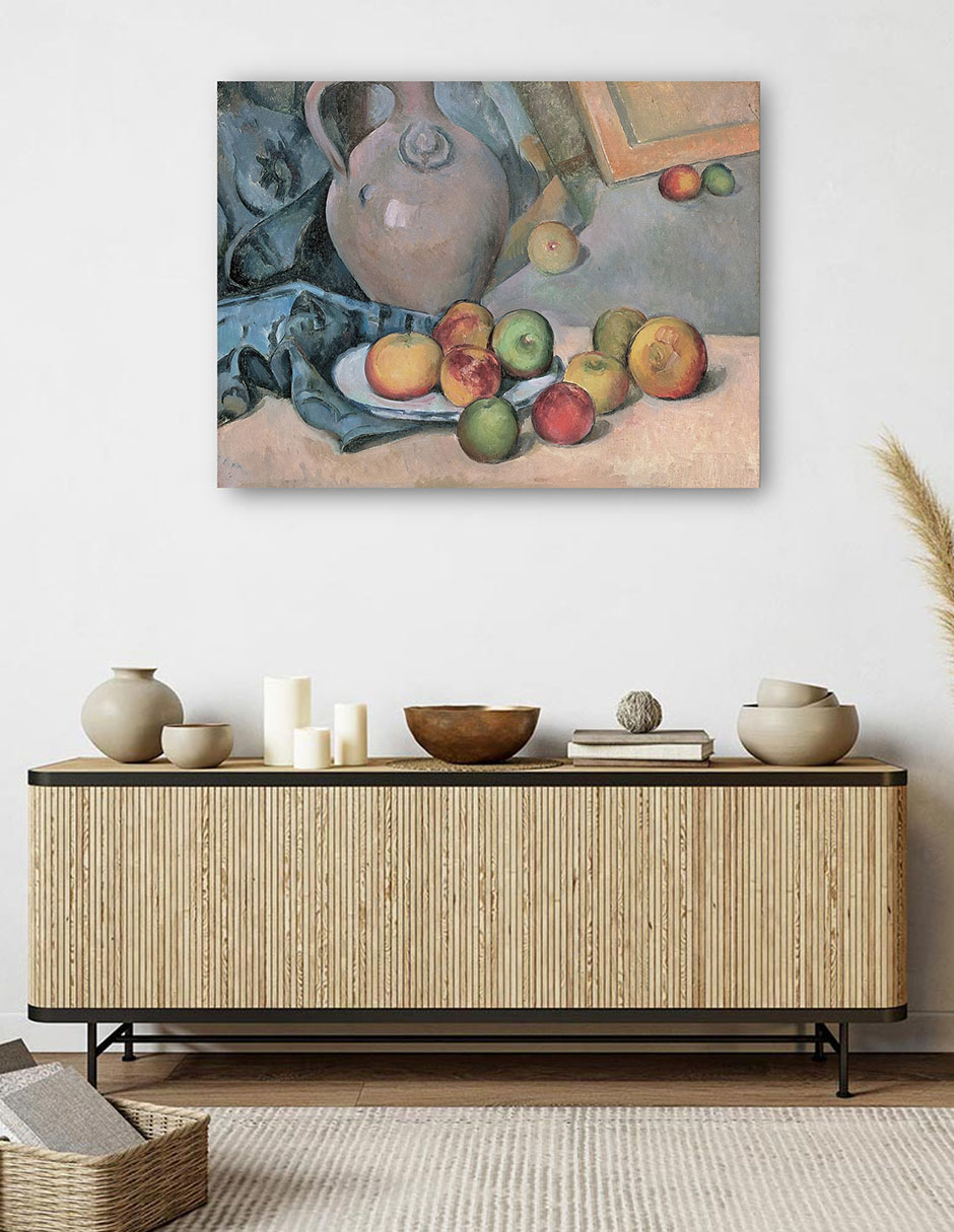 Foto 6 pulgar | Cuadro Decorativo - Jarra De Gres (1893-1894)- Paul Cézanne - Religión - 46x61 - Impresión En Lienzo - Fine Art Tj