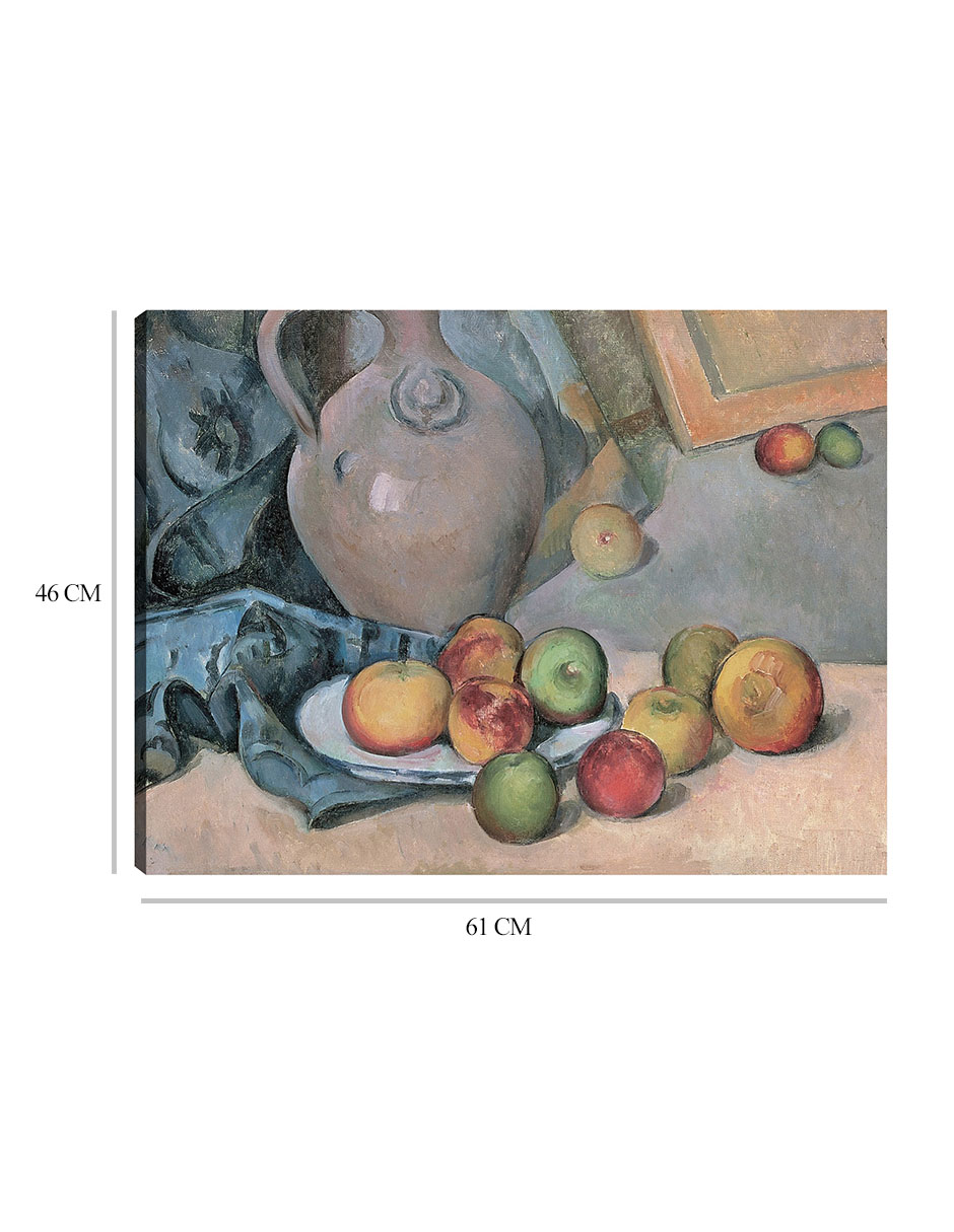 Foto 7 pulgar | Cuadro Decorativo - Jarra De Gres (1893-1894)- Paul Cézanne - Religión - 46x61 - Impresión En Lienzo - Fine Art Tj
