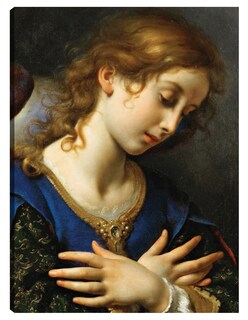 Foto 1 | Cuadro Decorativo - El Ángel De La Anunciación (c.1653)- Carlo Dolci - Religión - 28x36 - Impresión En Lienzo - F