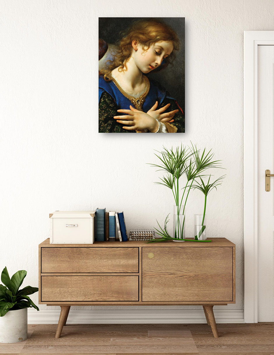 Foto 4 pulgar | Cuadro Decorativo - El Ángel De La Anunciación (c.1653)- Carlo Dolci - Religión - 28x36 - Impresión En Lienzo - F