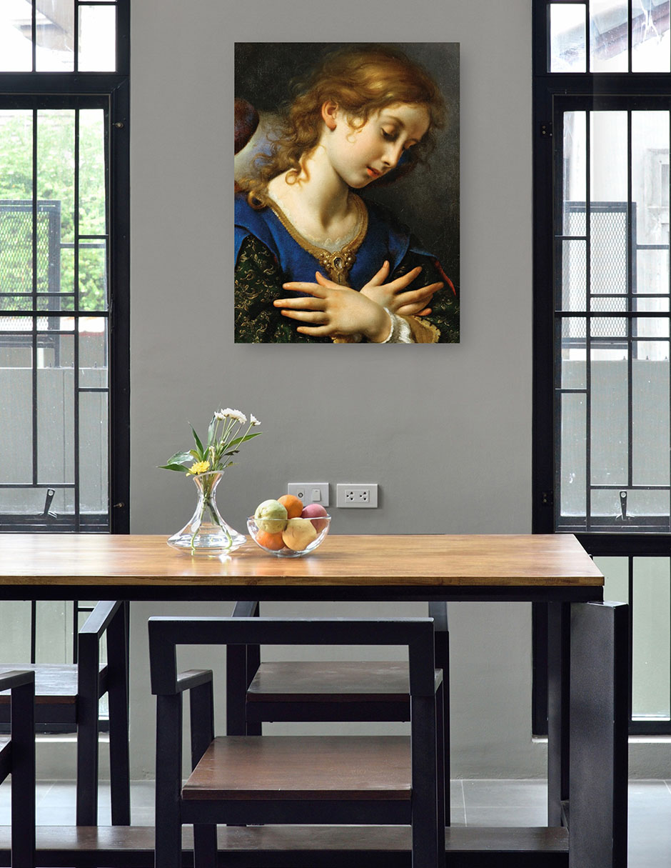 Foto 5 pulgar | Cuadro Decorativo - El Ángel De La Anunciación (c.1653)- Carlo Dolci - Religión - 28x36 - Impresión En Lienzo - F