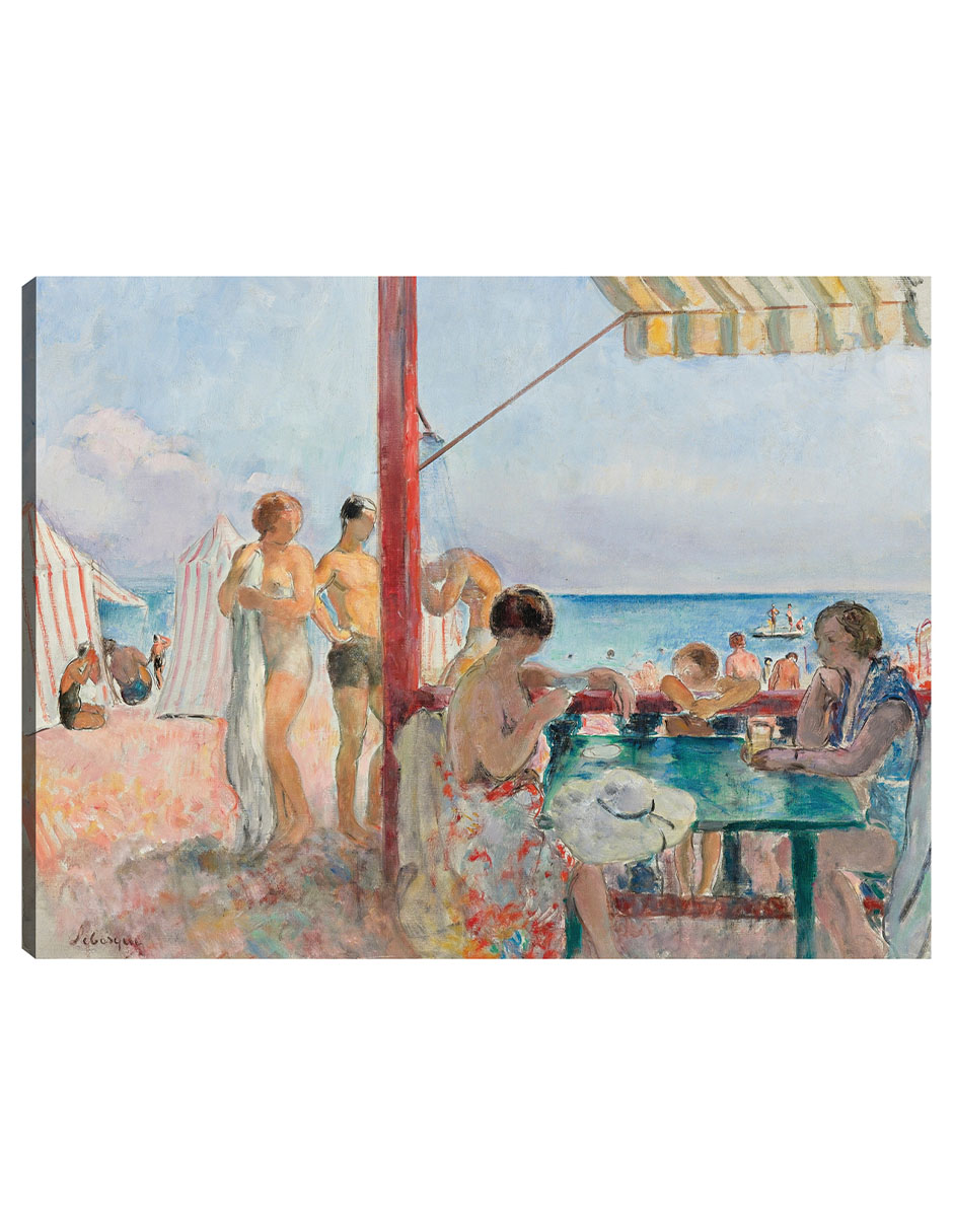 Foto 2 pulgar | Cuadro Decorativo - El Chiringuito (1923-25)- Henri Lebasque - Costa - 46x61 - Impresión En Lienzo - Fine Art Tj