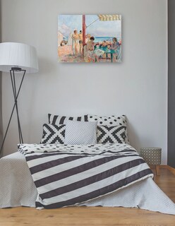 Foto 3 | Cuadro Decorativo - El Chiringuito (1923-25)- Henri Lebasque - Costa - 46x61 - Impresión En Lienzo - Fine Art Tj