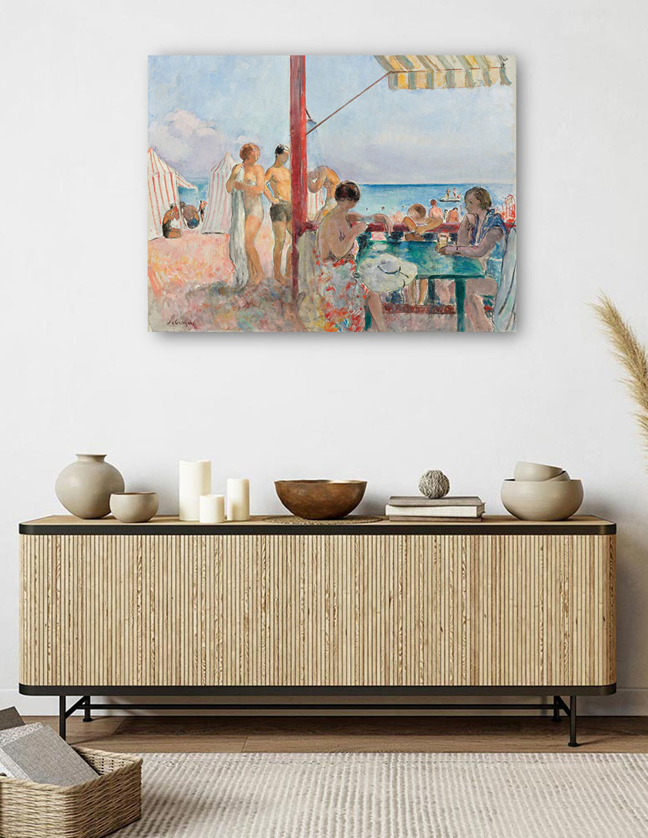 Foto 6 pulgar | Cuadro Decorativo - El Chiringuito (1923-25)- Henri Lebasque - Costa - 46x61 - Impresión En Lienzo - Fine Art Tj