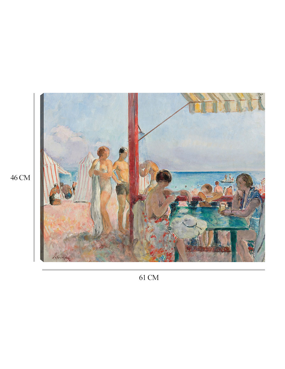 Foto 7 pulgar | Cuadro Decorativo - El Chiringuito (1923-25)- Henri Lebasque - Costa - 46x61 - Impresión En Lienzo - Fine Art Tj