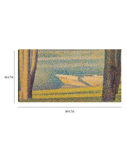 Foto 6 | Cuadro Decorativo - Barcos Y Árboles Amarrados- Georges Seurat - Costa - 46x89 - Impresión En Lienzo - Fine Art Tj