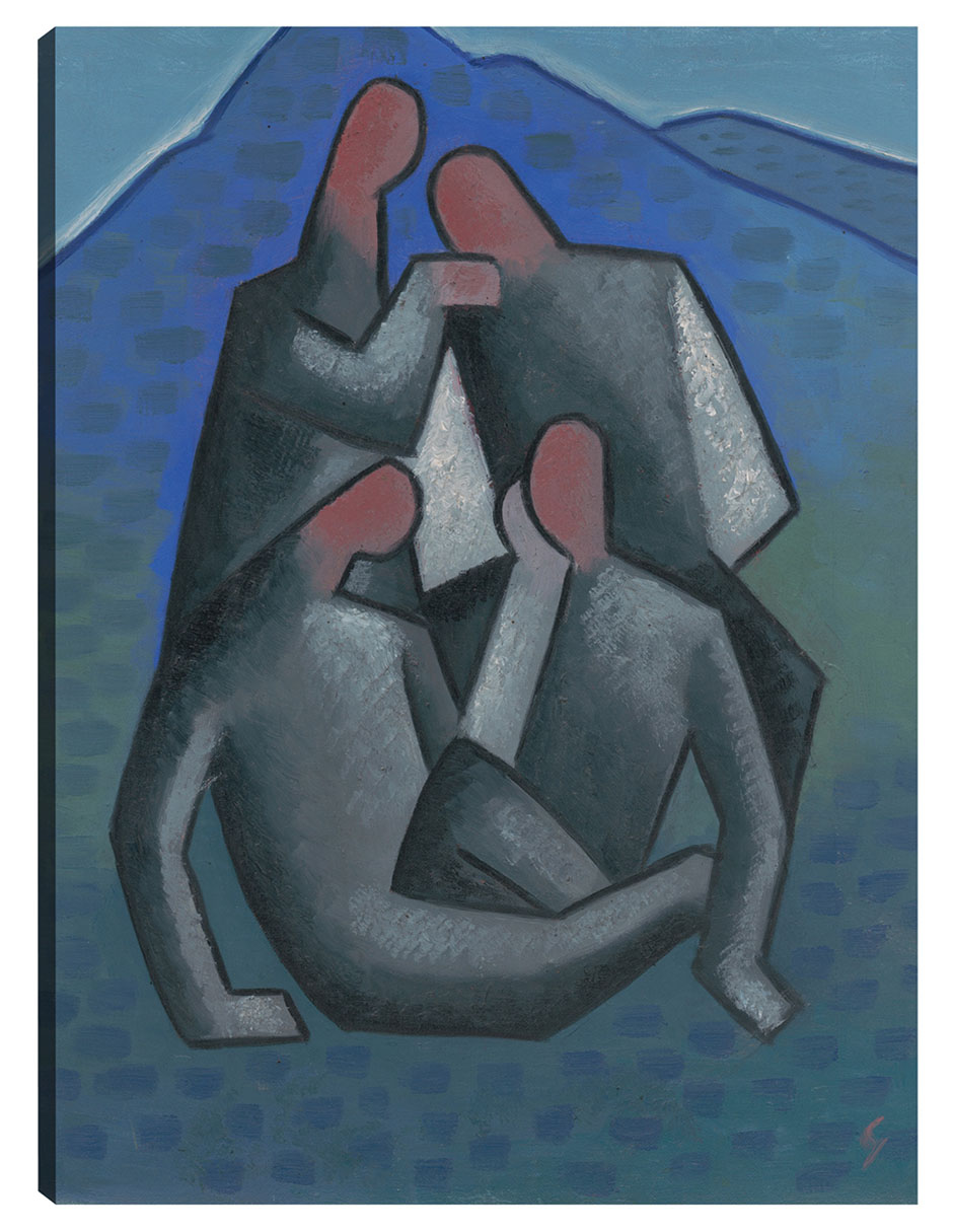 Cuadro Decorativo - Ladrones (1932-1933)- Mikuláš Galanda - Fotografía - 77x102 - Impresión En Lienzo - Fine Art Tj