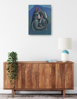 Foto 2 | Cuadro Decorativo - Ladrones (1932-1933)- Mikuláš Galanda - Fotografía - 77x102 - Impresión En Lienzo - Fine Art Tj