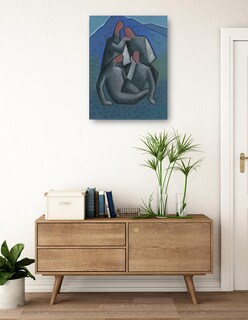 Foto 3 | Cuadro Decorativo - Ladrones (1932-1933)- Mikuláš Galanda - Fotografía - 77x102 - Impresión En Lienzo - Fine Art Tj