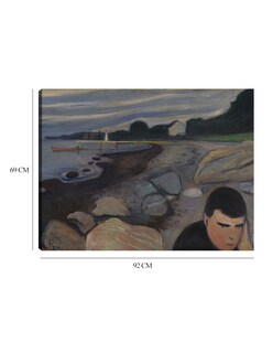 Foto 6 | Cuadro Decorativo - Melancolía (1892)- Edvard Munch - Abstracto - 69x92 - Impresión En Lienzo - Fine Art Tj