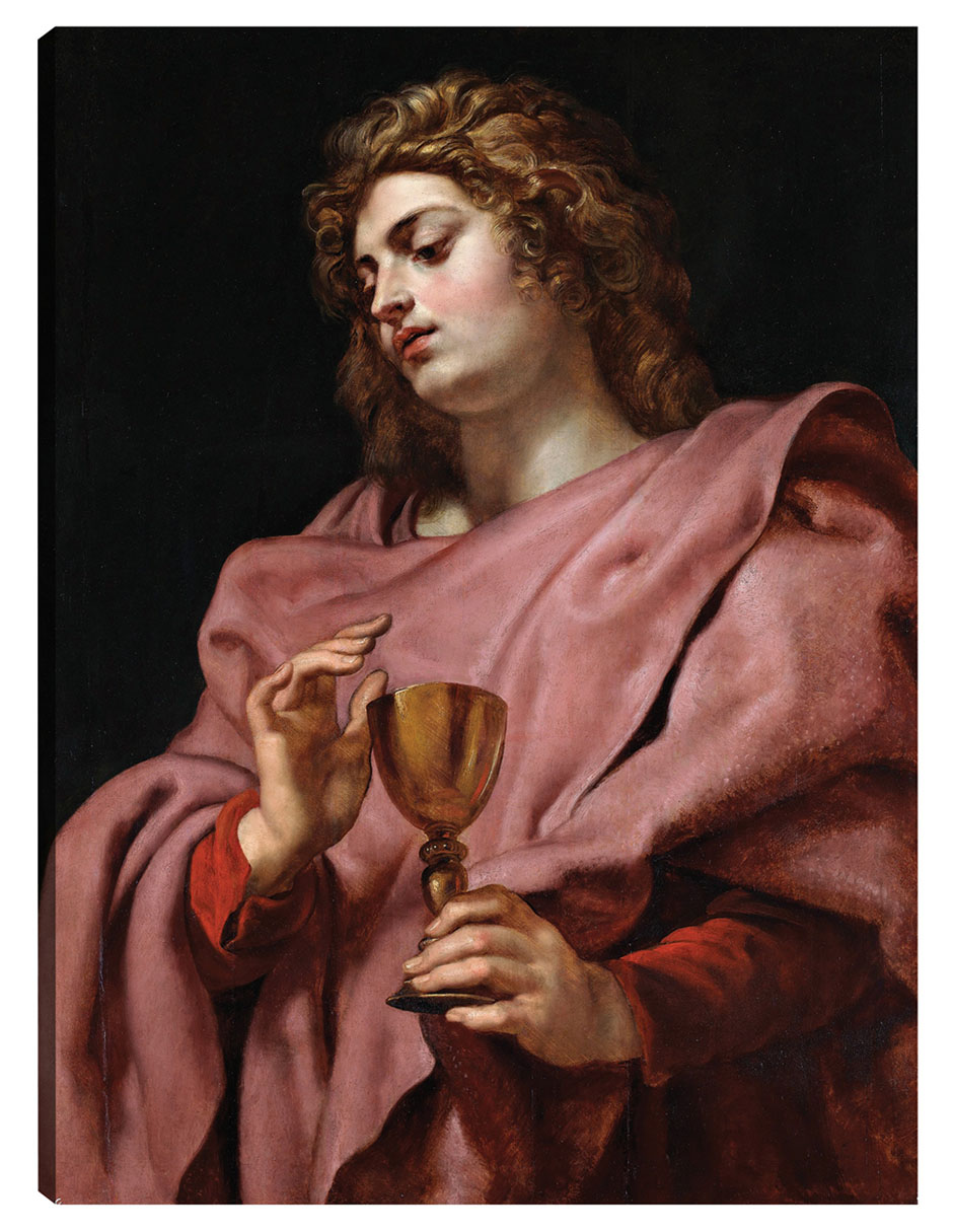 Cuadro Decorativo - San Juan Evangelista (1610-12)- Peter Paul Rubens - Religión - 46x61 - Impresión En Lienzo - F