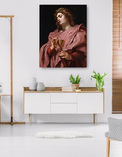 Foto 5 | Cuadro Decorativo - San Juan Evangelista (1610-12)- Peter Paul Rubens - Religión - 46x61 - Impresión En Lienzo - F
