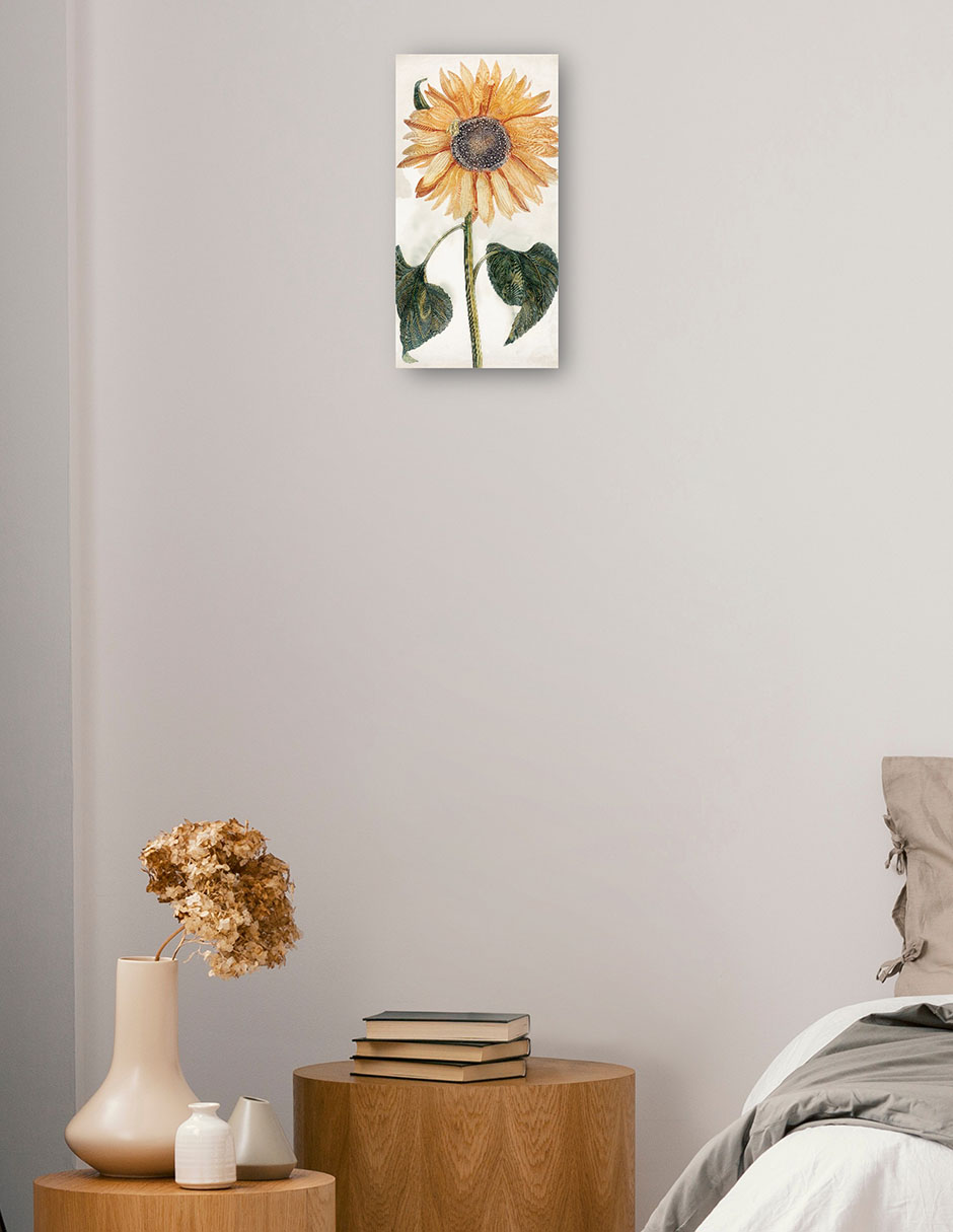 Foto 3 pulgar | Cuadro Decorativo - Girasol (1688-1698)- Johan Teyler - Floral - 46x89 - Impresión En Lienzo - Fine Art Tj