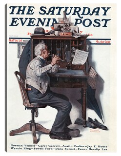 Foto 1 | Cuadro Decorativo - Canción De Primavera- Norman Rockwell - Fotografía - 46x61 - Impresión En Lienzo - Fine Art Tj