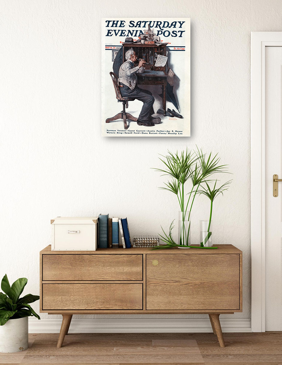 Foto 3 | Cuadro Decorativo - Canción De Primavera- Norman Rockwell - Fotografía - 46x61 - Impresión En Lienzo - Fine Art Tj