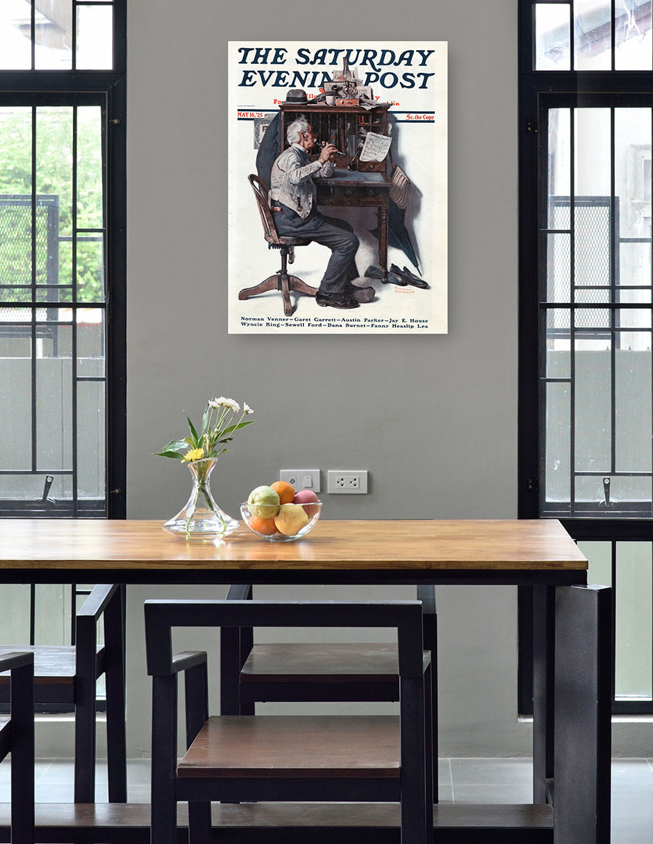 Foto 5 pulgar | Cuadro Decorativo - Canción De Primavera- Norman Rockwell - Fotografía - 46x61 - Impresión En Lienzo - Fine Art Tj