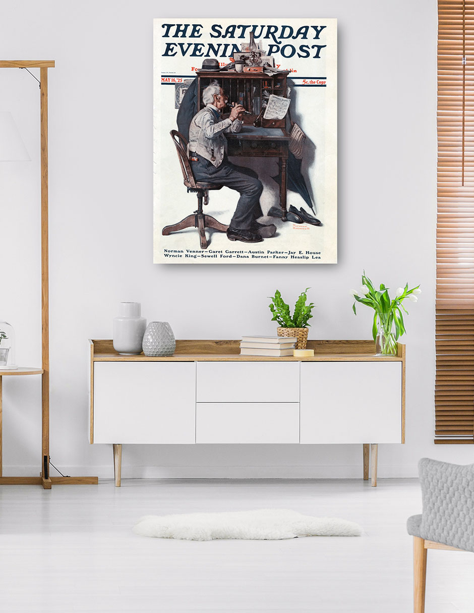 Foto 6 pulgar | Cuadro Decorativo - Canción De Primavera- Norman Rockwell - Fotografía - 46x61 - Impresión En Lienzo - Fine Art Tj