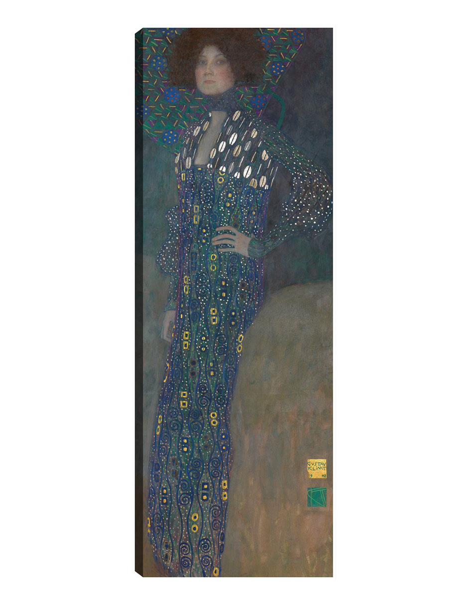 Cuadro Decorativo - Imagen De Emilie Flöge (1902)- Gustav Klimt - Fotografía - 21x56 - Impresión En Lienzo - Fine Art