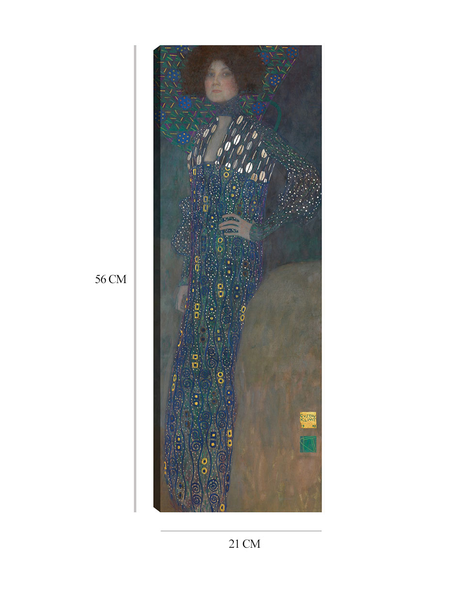 Foto 6 pulgar | Cuadro Decorativo - Imagen De Emilie Flöge (1902)- Gustav Klimt - Fotografía - 21x56 - Impresión En Lienzo - Fine Art