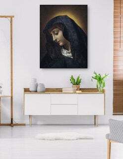 Foto 5 | Cuadro Decorativo - La Virgen (1631 – 1686)- Carlo Dolci - Religión - 28x36 - Impresión En Lienzo - Fine Art Tj