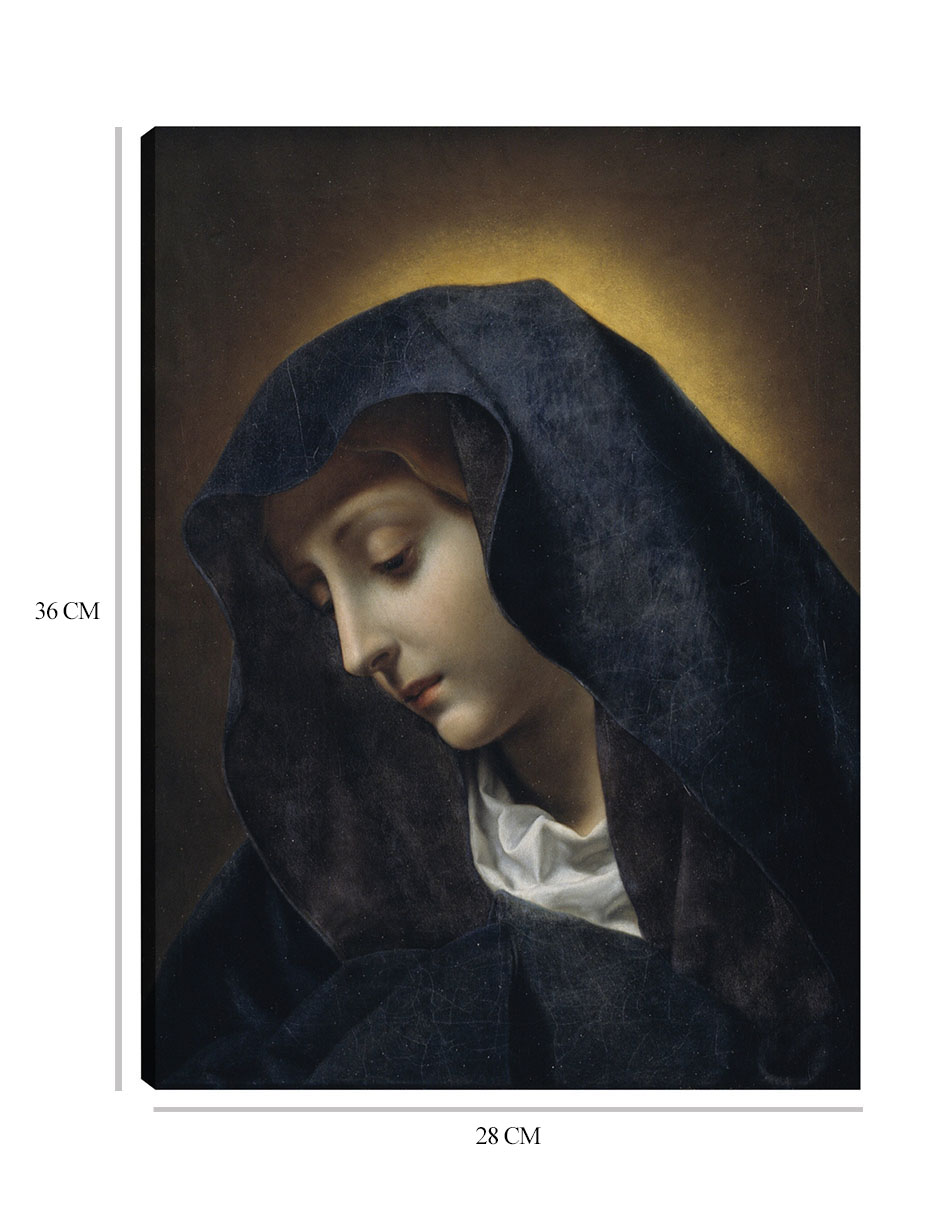 Foto 7 pulgar | Cuadro Decorativo - La Virgen (1631 – 1686)- Carlo Dolci - Religión - 28x36 - Impresión En Lienzo - Fine Art Tj
