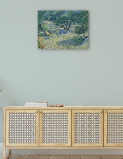 Foto 4 | Cuadro Decorativo - Huerto De Olivos- Vincent Van Gogh - Religión - 46x61 - Impresión En Lienzo - Fine Art Tj