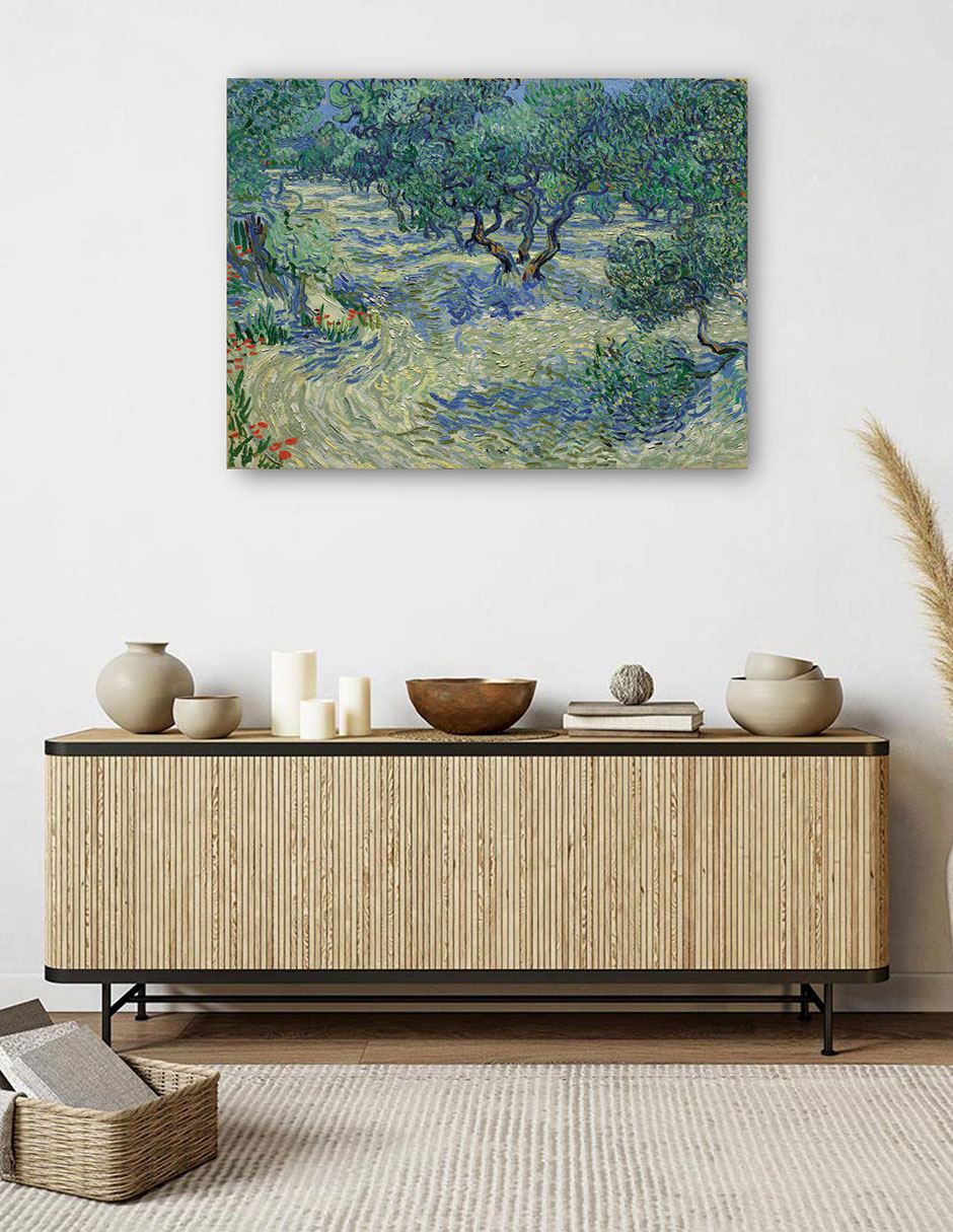 Foto 6 pulgar | Cuadro Decorativo - Huerto De Olivos- Vincent Van Gogh - Religión - 46x61 - Impresión En Lienzo - Fine Art Tj