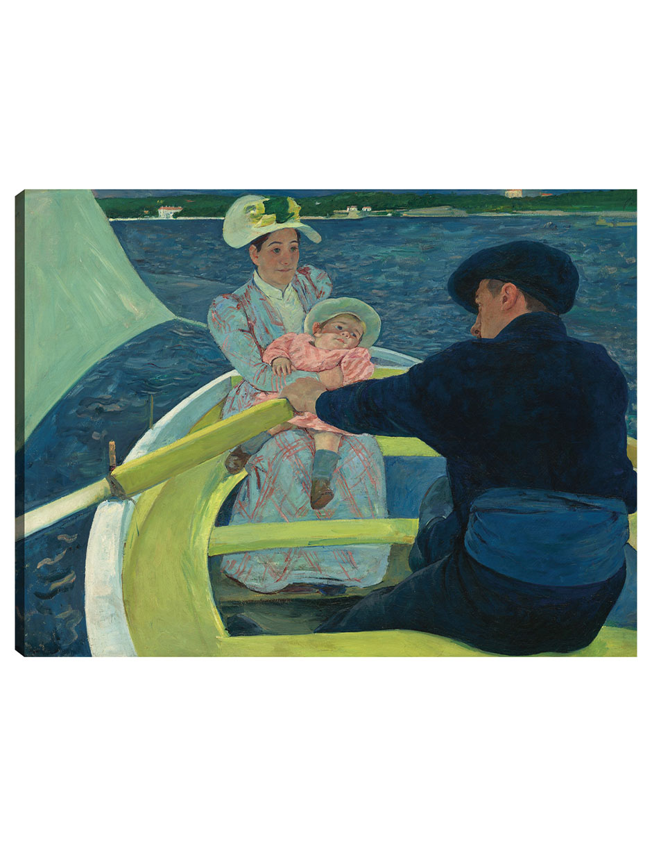 Cuadro Decorativo - La Fiesta Del Canotaje- Mary Cassatt - Religión - 69x92 - Impresión En Lienzo - Fine Art Tj