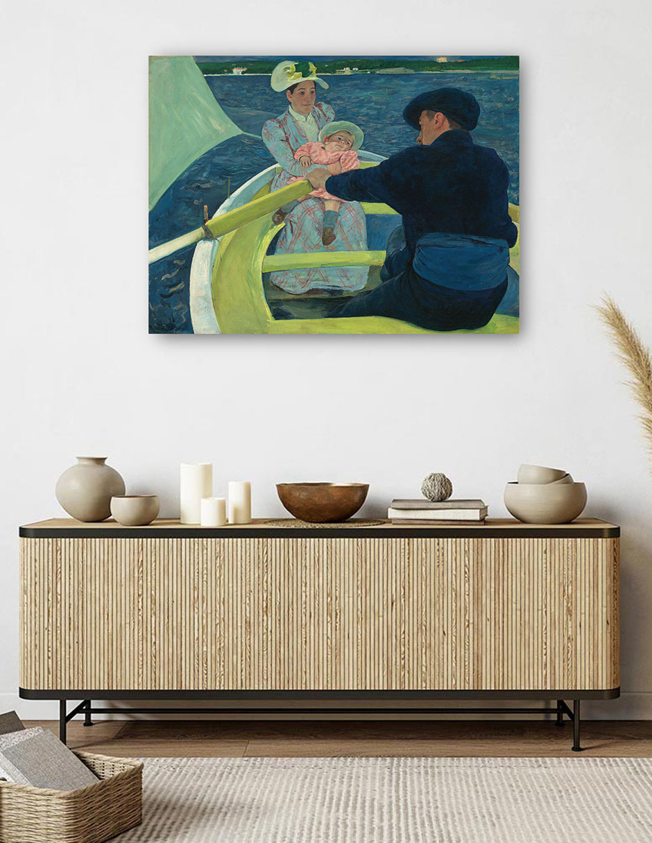 Foto 5 | Cuadro Decorativo - La Fiesta Del Canotaje- Mary Cassatt - Religión - 69x92 - Impresión En Lienzo - Fine Art Tj
