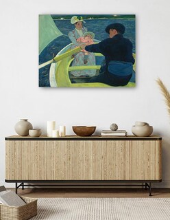 Foto 5 | Cuadro Decorativo - La Fiesta Del Canotaje- Mary Cassatt - Religión - 69x92 - Impresión En Lienzo - Fine Art Tj
