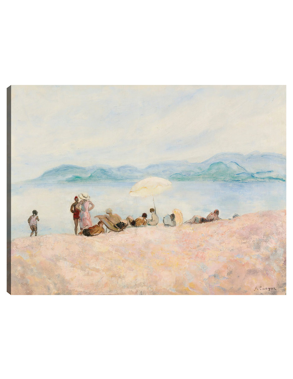 Foto 2 pulgar | Cuadro Decorativo - Sur La Plage- Henri Lebasque - Costa - 69x92 - Impresión En Lienzo - Fine Art Tj