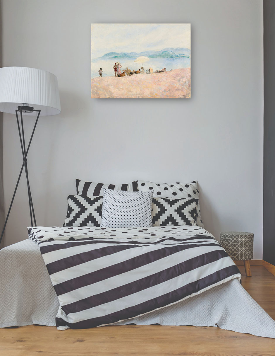 Foto 4 pulgar | Cuadro Decorativo - Sur La Plage- Henri Lebasque - Costa - 69x92 - Impresión En Lienzo - Fine Art Tj