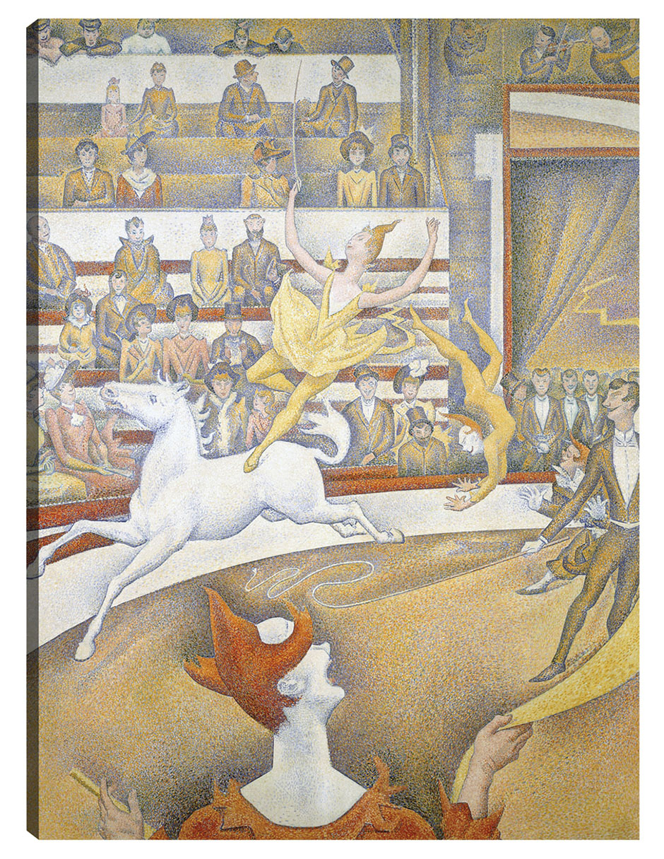 Cuadro Decorativo - El Circo- Georges Seurat - Fotografía - 46x61 - Impresión En Lienzo - Fine Art Tj